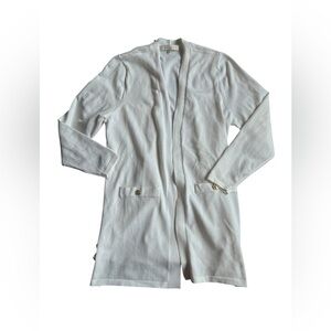 Verve Ami Classic White Women's Longline Cardigan Size XL